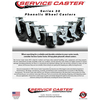 Service Caster 5 Inch Phenolic Wheel Swivel Caster Set with Ball Bearings SCC-30CS520-PHB-4